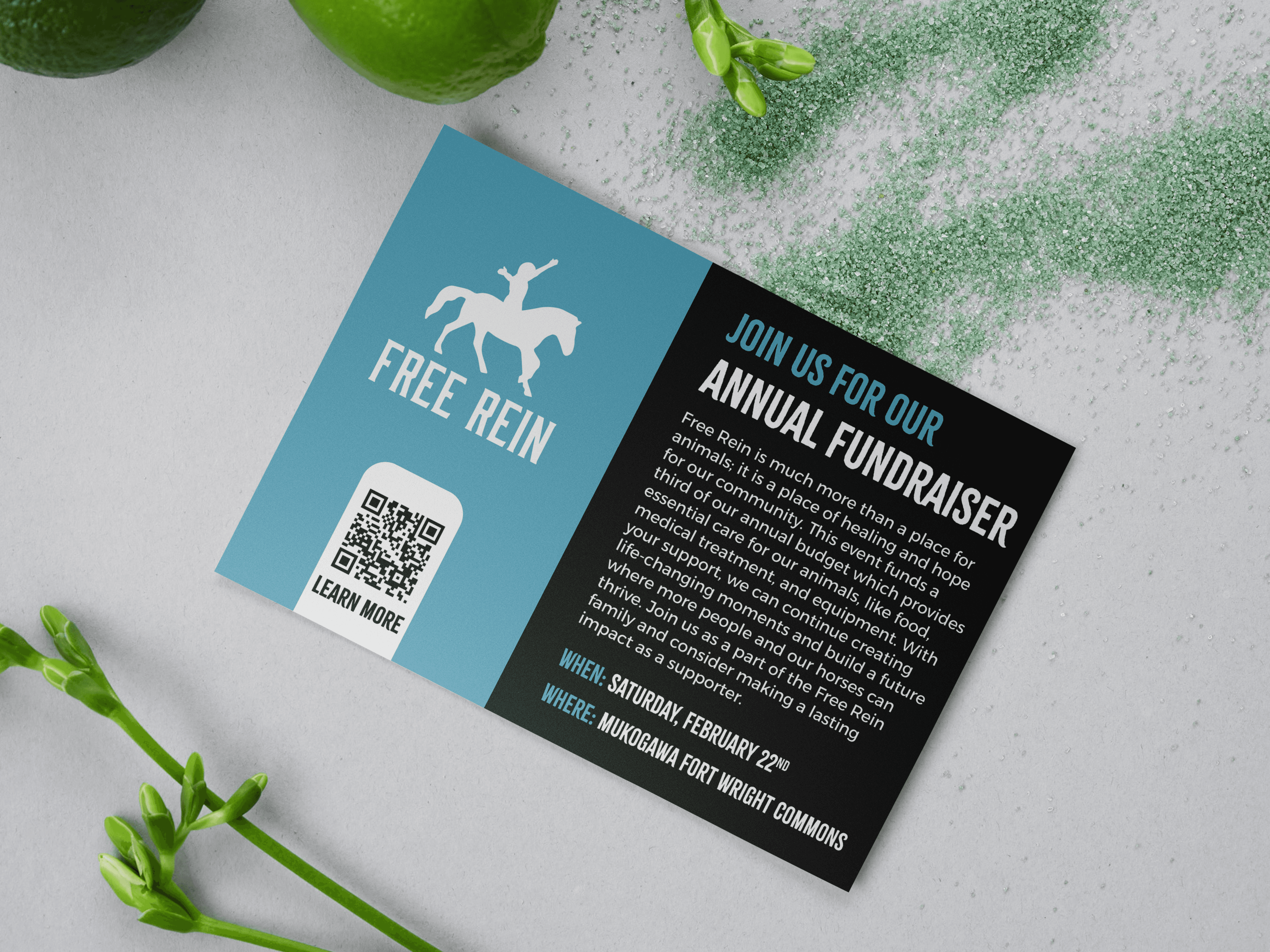 Free Rein Spokane postcard